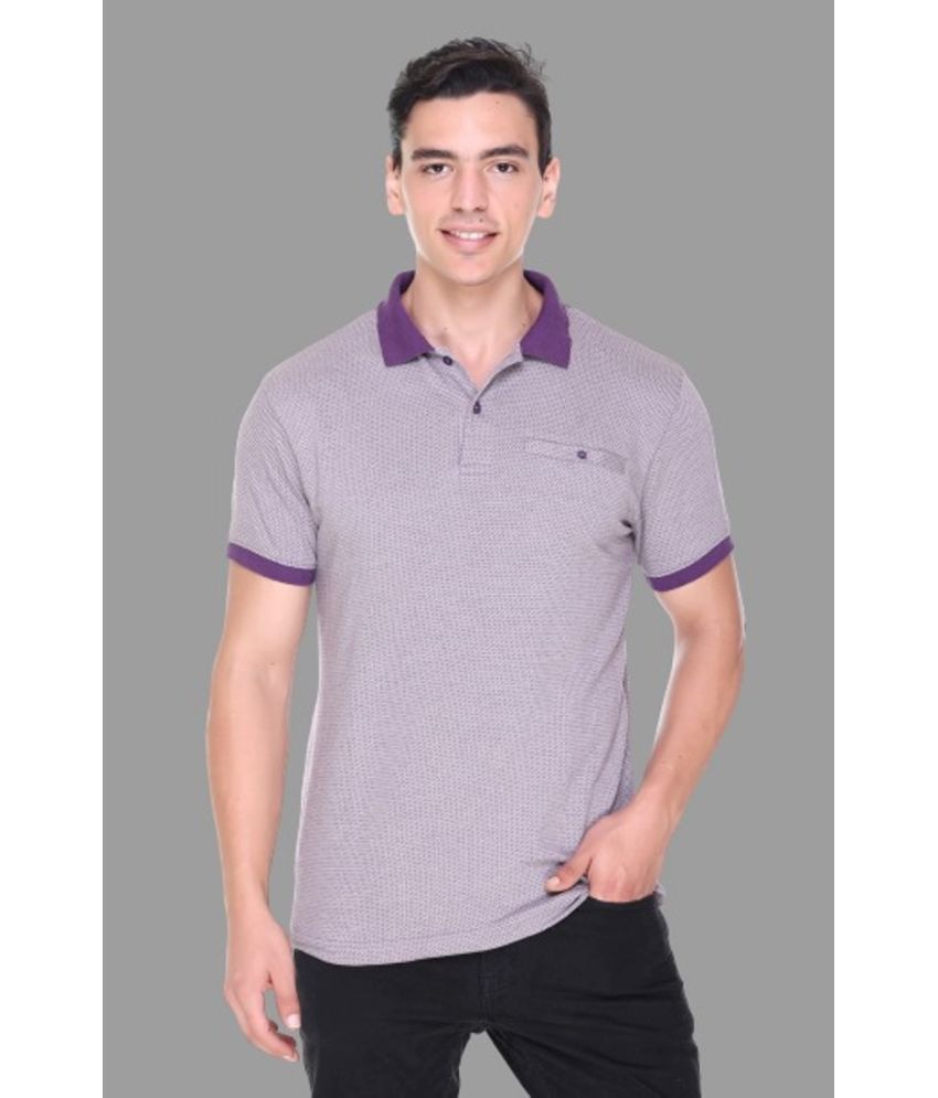     			RF RAVES - Purple Cotton Regular Fit Men's Polo T Shirt ( Pack of 1 )