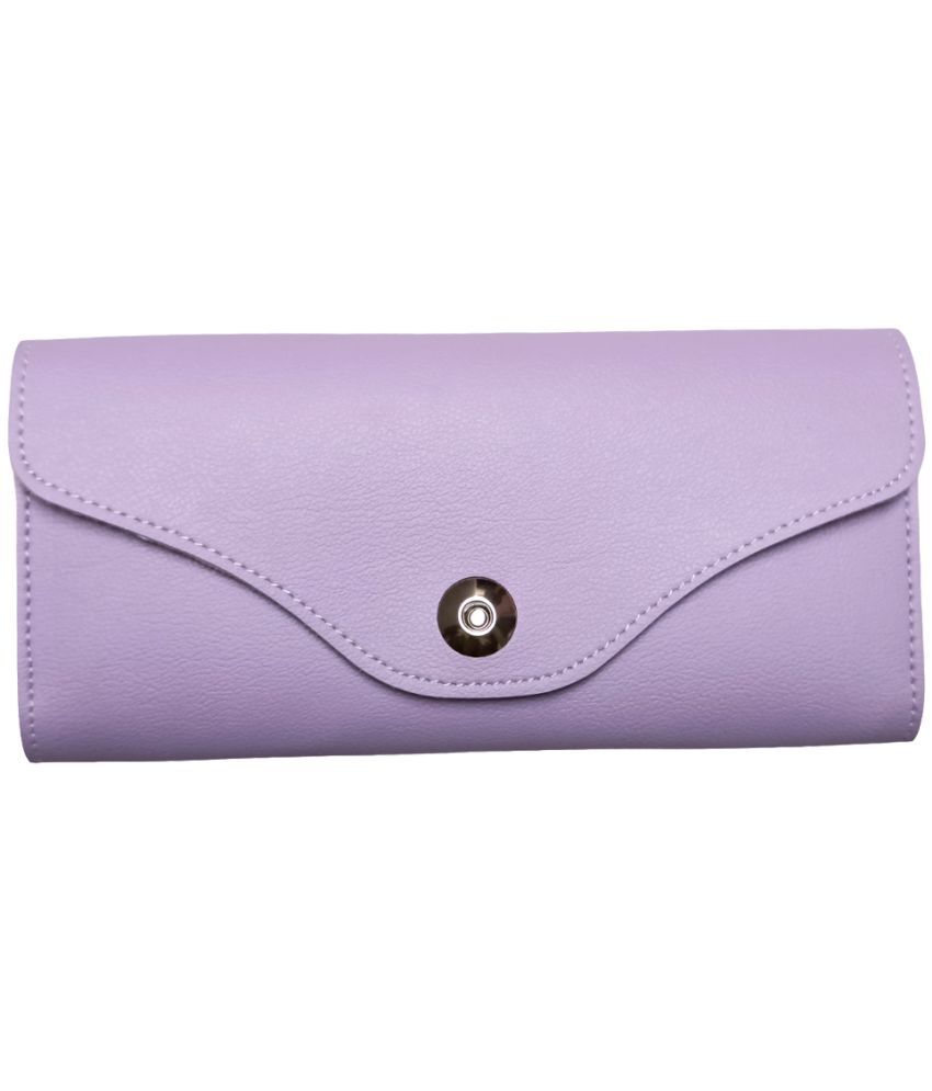     			RGVEEN - Faux Leather Purple Women's Regular Wallet ( Pack of 1 )