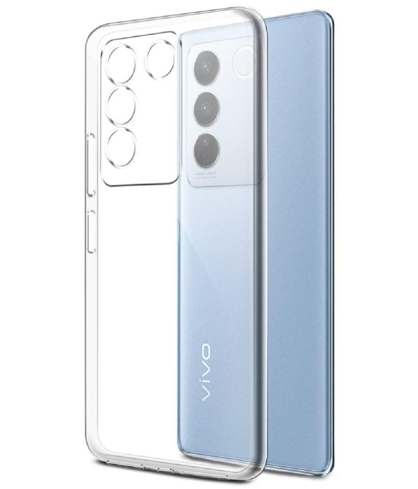     			ZAMN - Transparent Silicon Plain Cases Compatible For Vivo V27 Pro ( Pack of 1 )