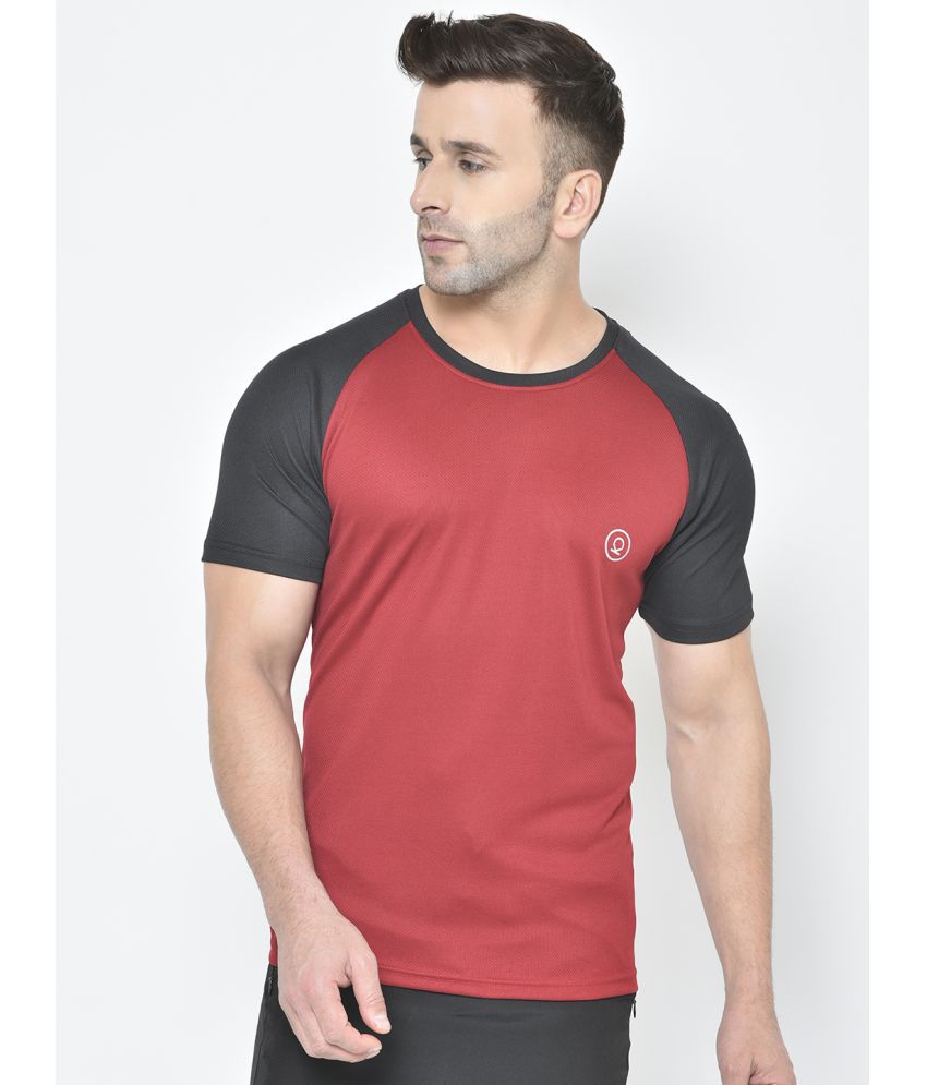     			Chkokko - Maroon Polyester Regular Fit Men's Sports T-Shirt ( Pack of 1 )