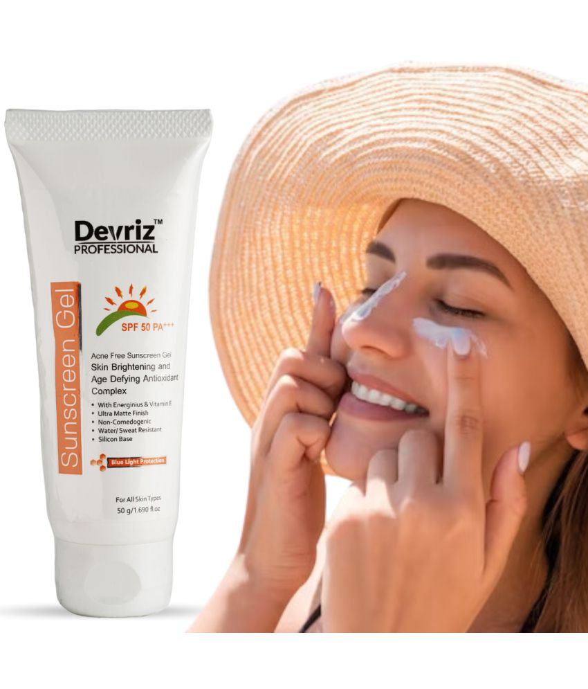     			Devriz Professional - SPF 50 Sunscreen Gel For All Skin Type ( Pack of 1 )