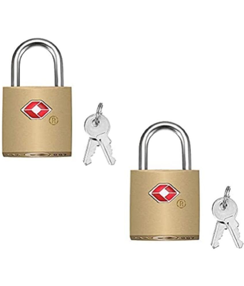     			G P SALES - Gold Pad Lock ( Pack of 2 )