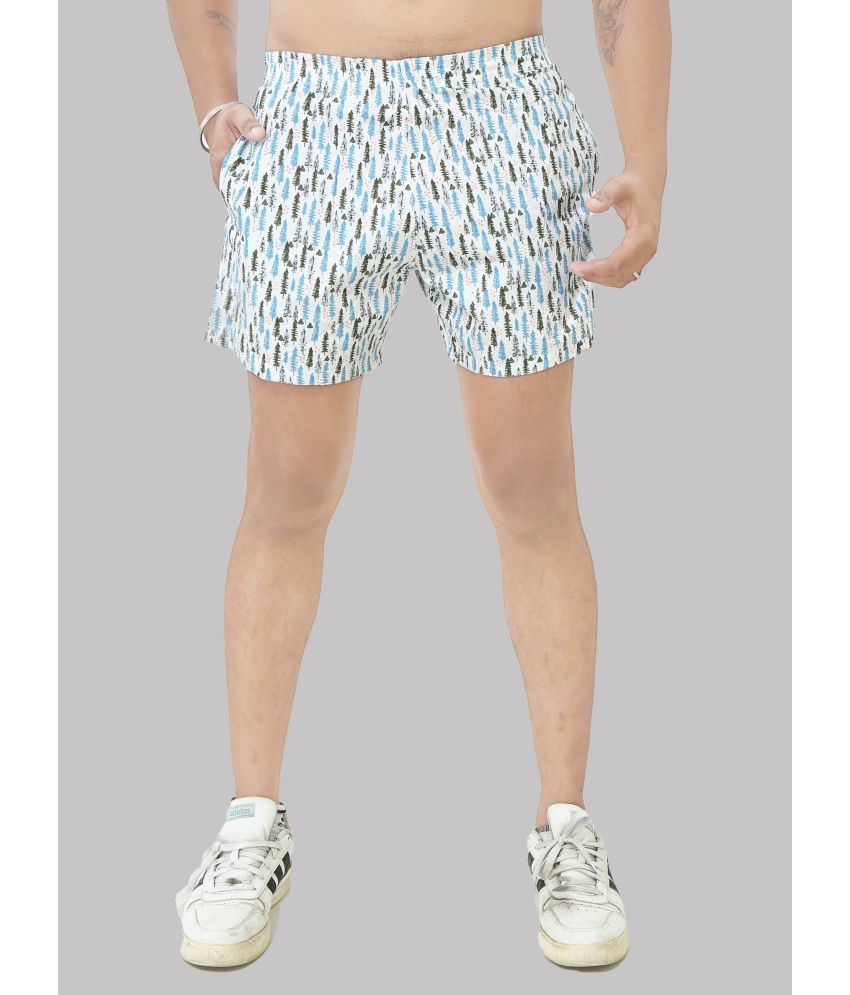     			Black Brothers - White Cotton Men's Shorts ( Pack of 1 )