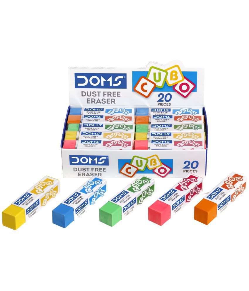     			Doms Cubo Dust Free Eraser ( Pack Of 2 Box )