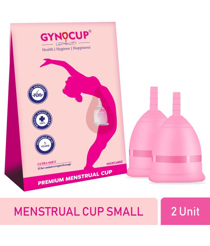 GynoCup - Silicone Reusable Menstrual Cup Small ( Pack of 2 )
