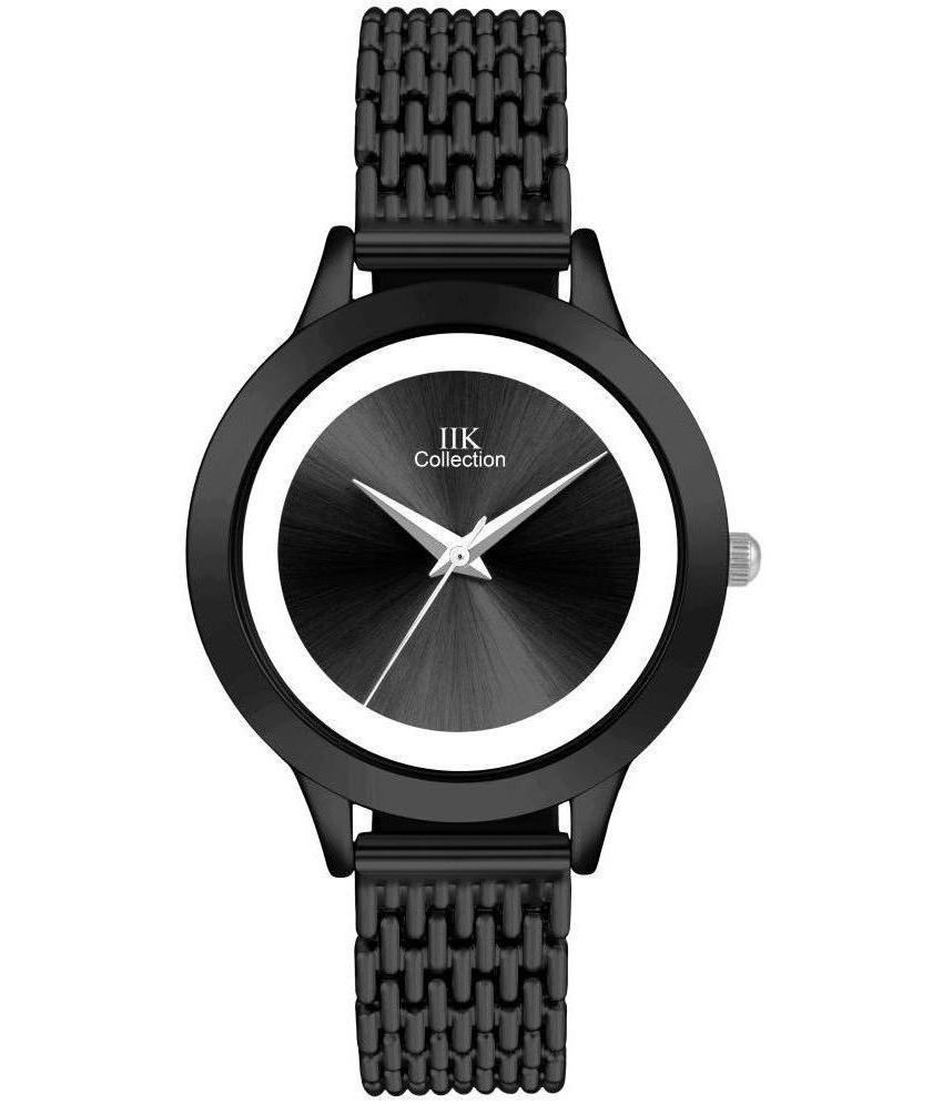     			IIK COLLECTION - Black Stainless Steel Analog Womens Watch