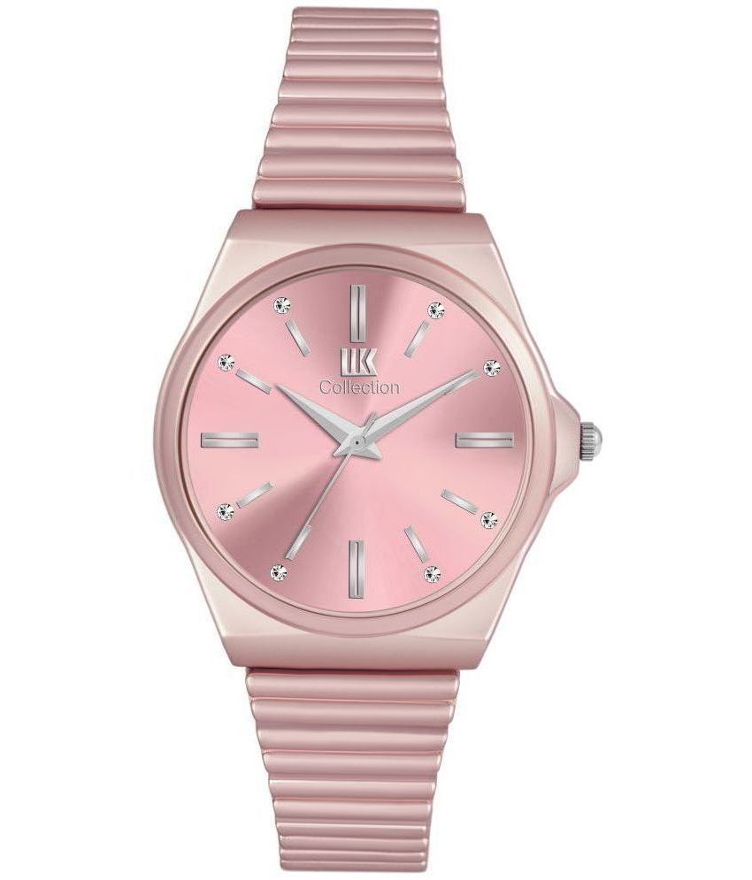     			IIK COLLECTION - Pink Stainless Steel Analog Womens Watch