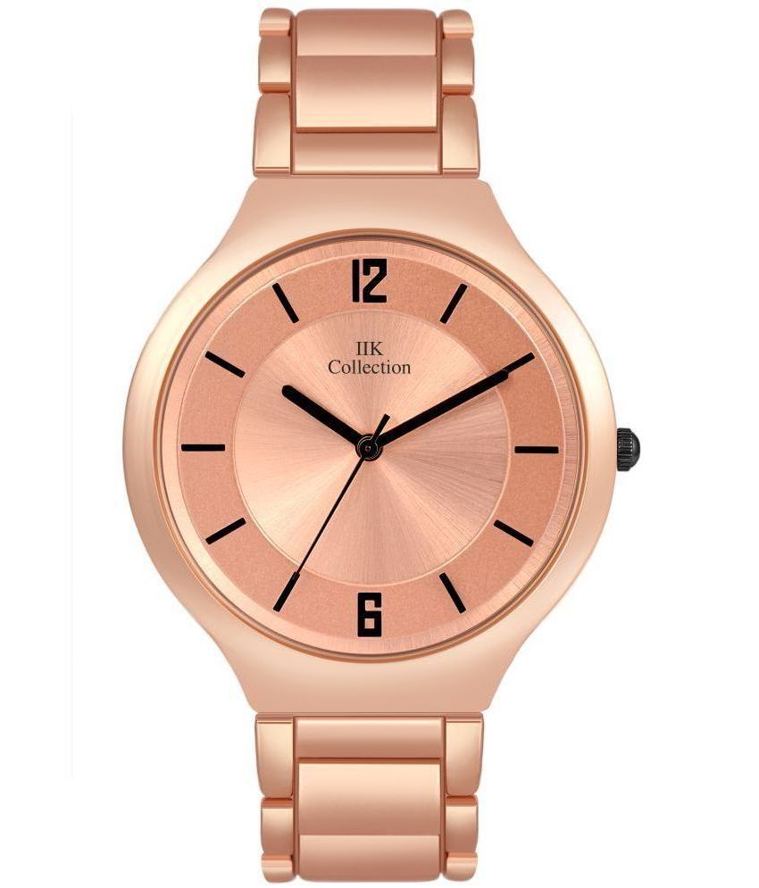     			IIK COLLECTION - Rose Gold Stainless Steel Analog Womens Watch