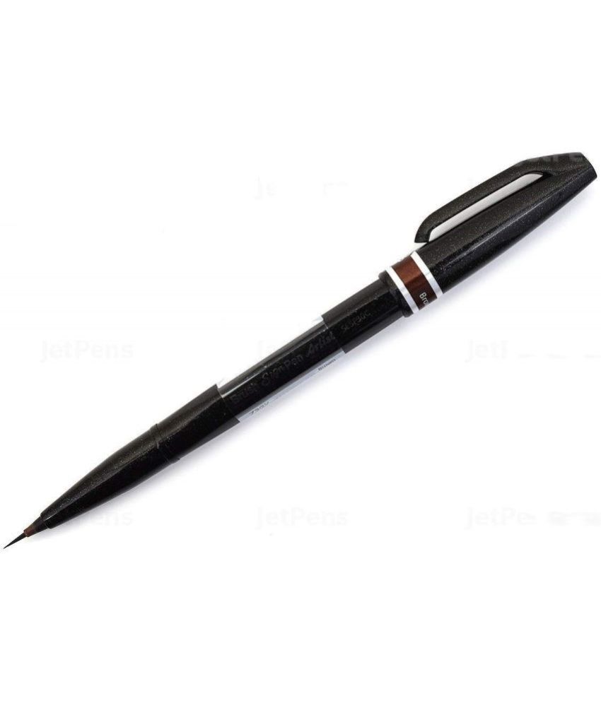     			Pentel Brush Sign Pen Artist Ultra Fine Brush Pen Nib Sketch Pens (Set Of 1, Brown)
