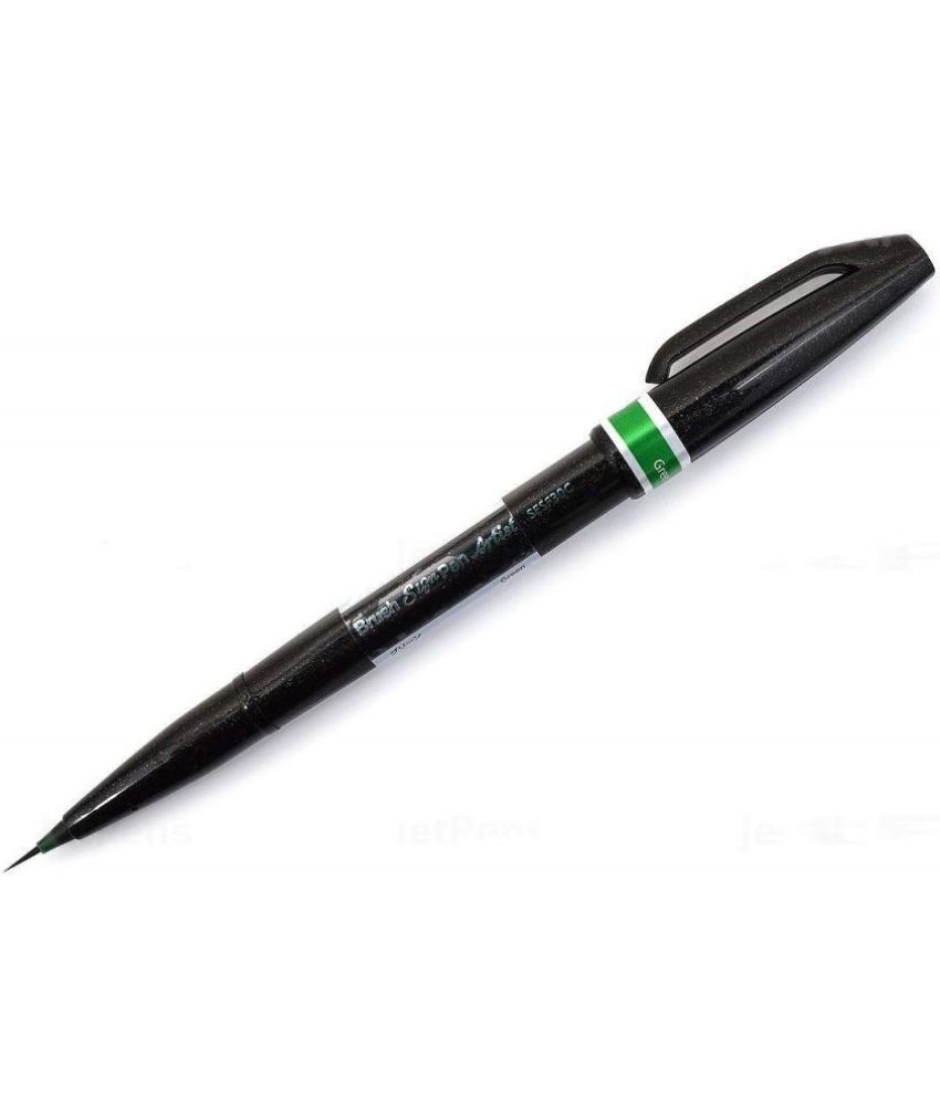     			Pentel Brush Sign Pen Artist Ultra Fine Brush Pen Nib Sketch Pens (Set Of 1, Green)
