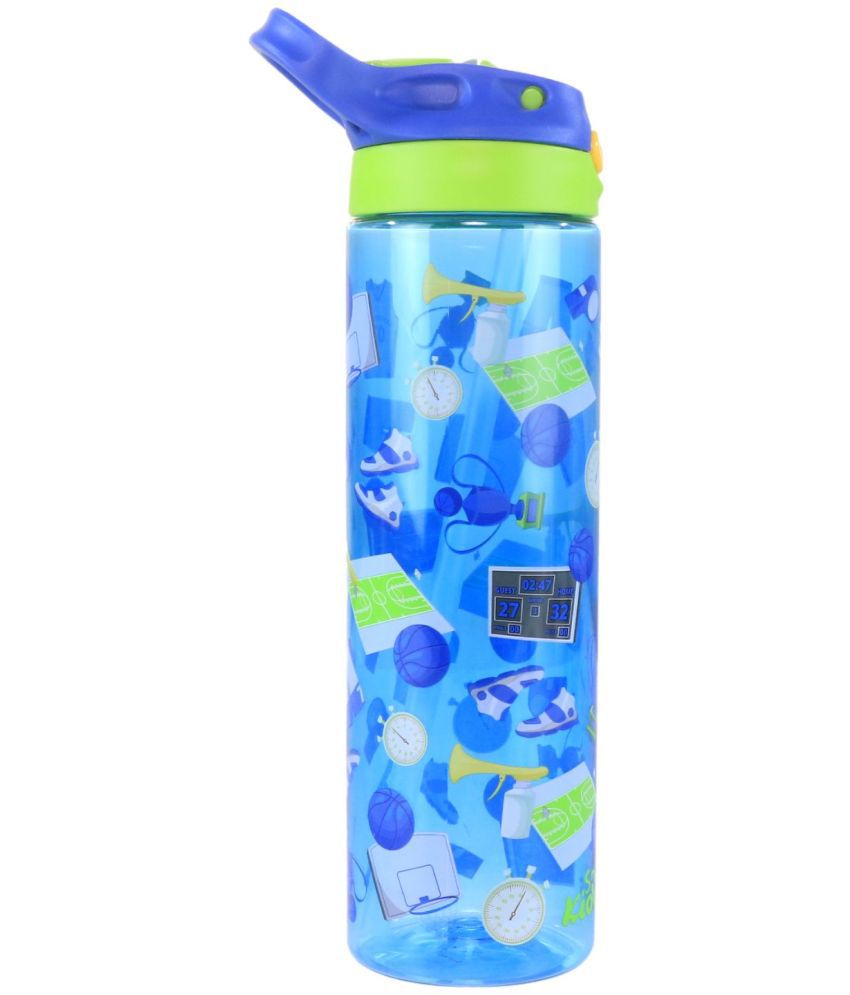     			SmilyKiddos - Sipper bottle 750 ml Blue School Water Bottle 450 mL ( Set of 1 )