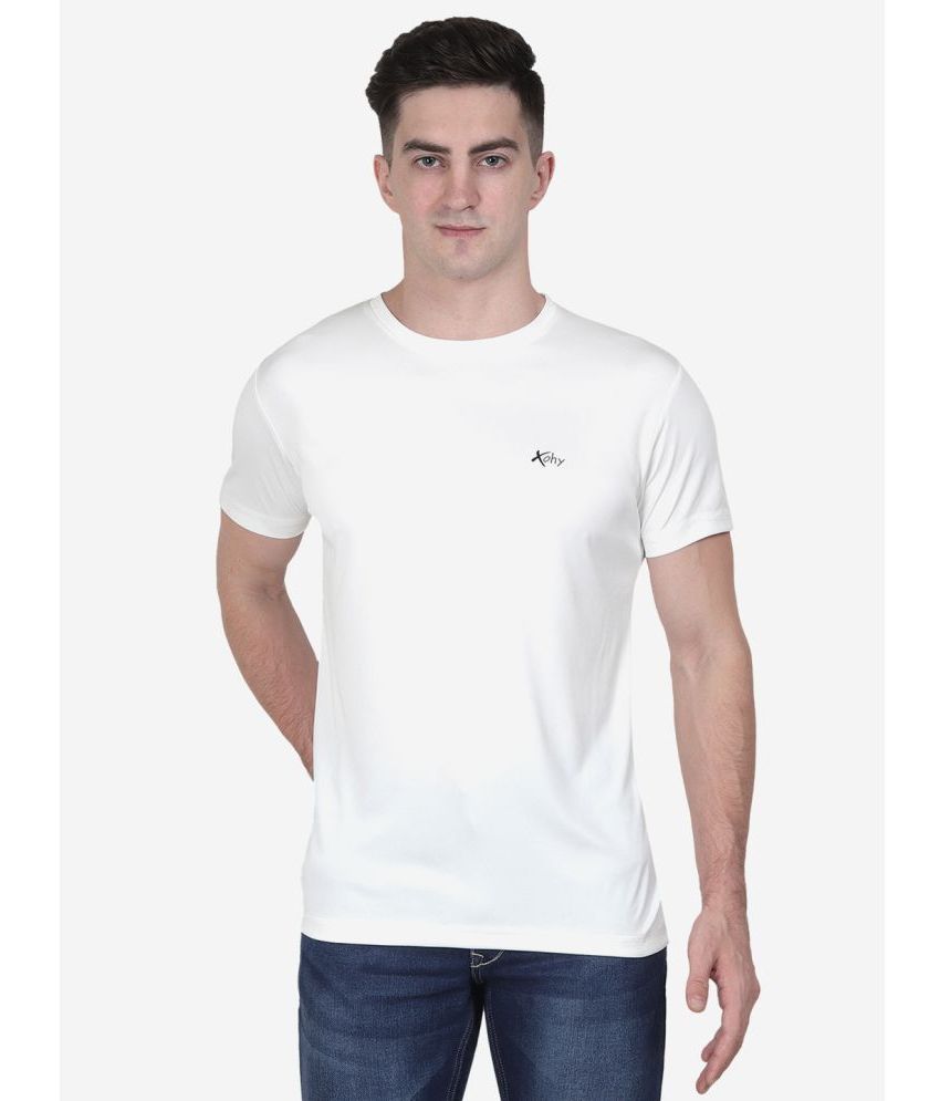     			xohy - White Polyester Regular Fit Men's T-Shirt ( Pack of 1 )