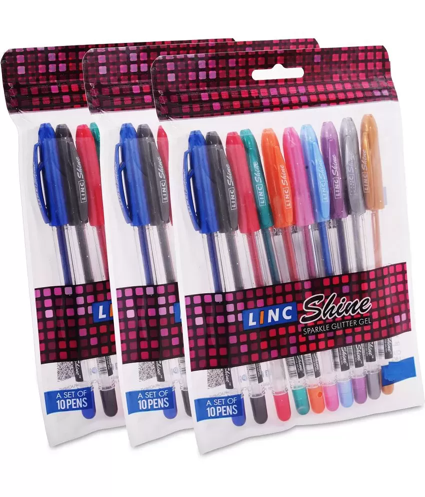 Buy Colour Gel Pen Set of 10 online in India
