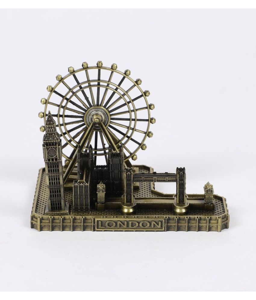     			HOMETALES - Metallic London Eye Showpiece 5 cm