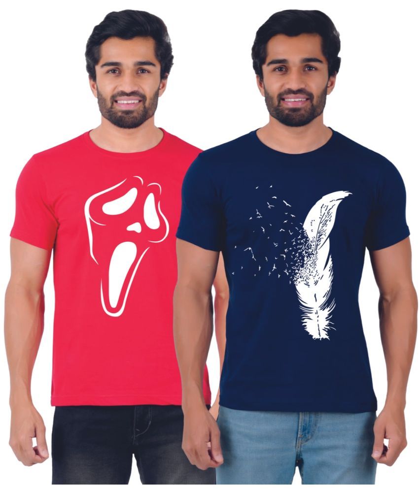     			ferocious Pack of 2 Cotton Regular Fit Men's T-Shirt ( Multicolor )