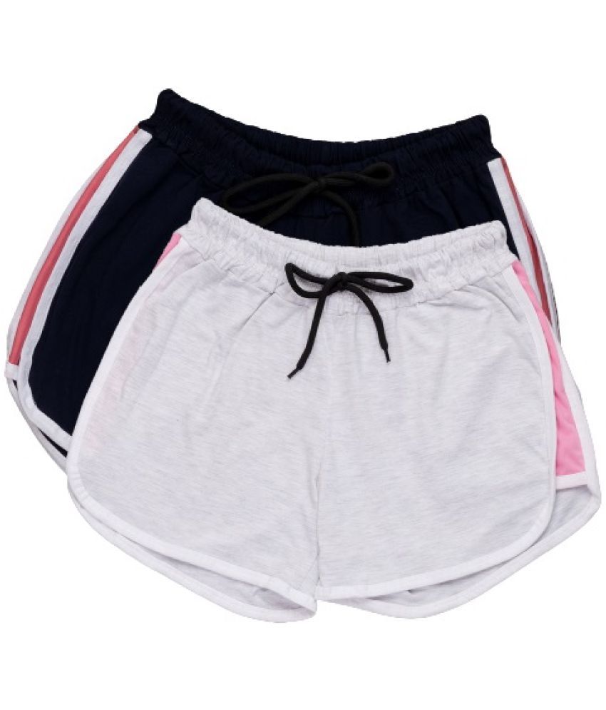     			powermerc Cotton Hot Pants - Navy Pack of 2