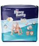 Honey Bunny Pants Diapers XXL - 24 pcs with Wetness Indicator, Silky Soft - Bubble sheet (12-25 Kg )