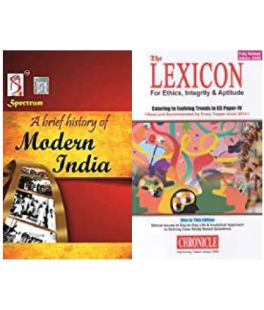     			A Brief History of Modern India + Lexicon For Ethics, Integrity & Aptitude For Ias General Studies