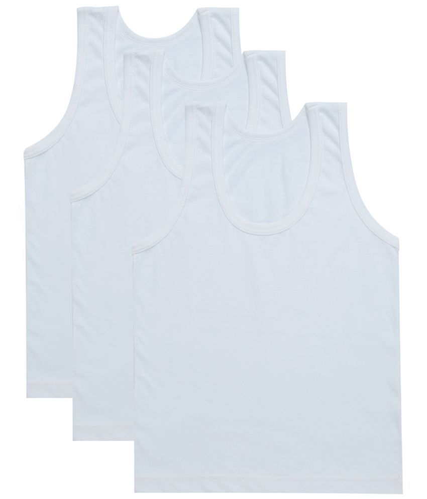     			Bodycare Boys Vest Round Neck Sleeveless Pack Of 3-White