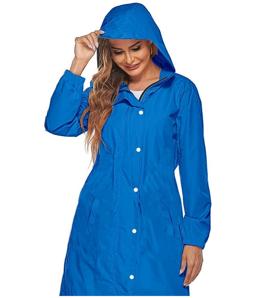     			CAMISON Long Raincoat - Blue