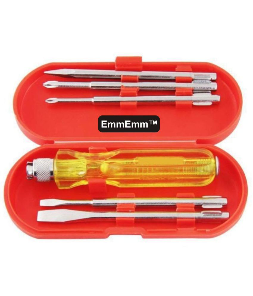     			EmmEmm 5 in 1 Pocket Size Powerful Screwdriver Set for Camping, Outdoors, Home & Professional Use (Tools and Hardware)