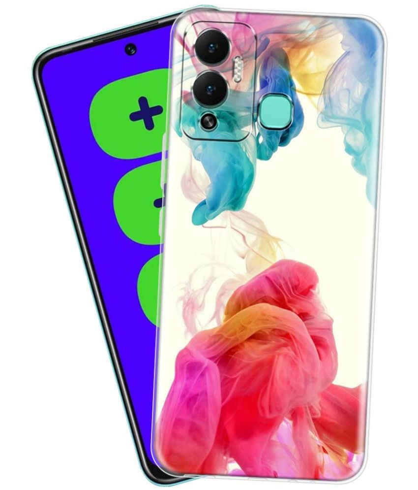     			Fashionury - Multicolor Printed Back Cover Silicon Compatible For Infinix Hot 12 Play ( Pack of 1 )