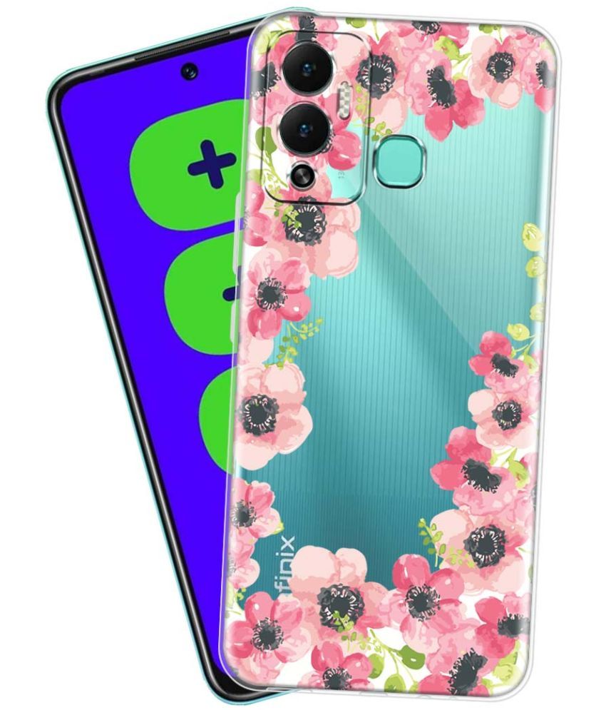     			Fashionury - Multicolor Printed Back Cover Silicon Compatible For Infinix Hot 12 Play ( Pack of 1 )