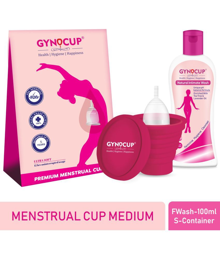     			GynoCup - Silicone Reusable Menstrual Cup Medium ( Pack of 3 )
