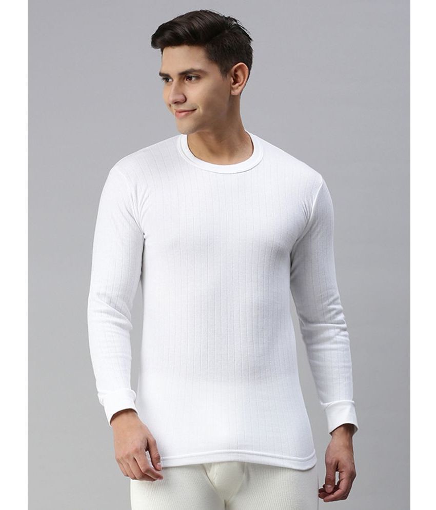     			Pack of 1 LUX PARKER - White Cotton Men's Thermal Tops