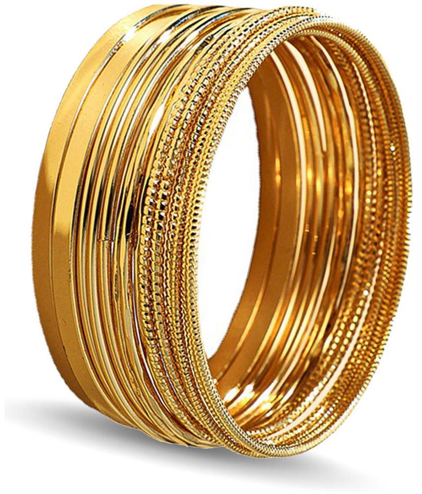     			Scintillare by Sukkhi - Gold Bangle Set ( Pack of 1 )