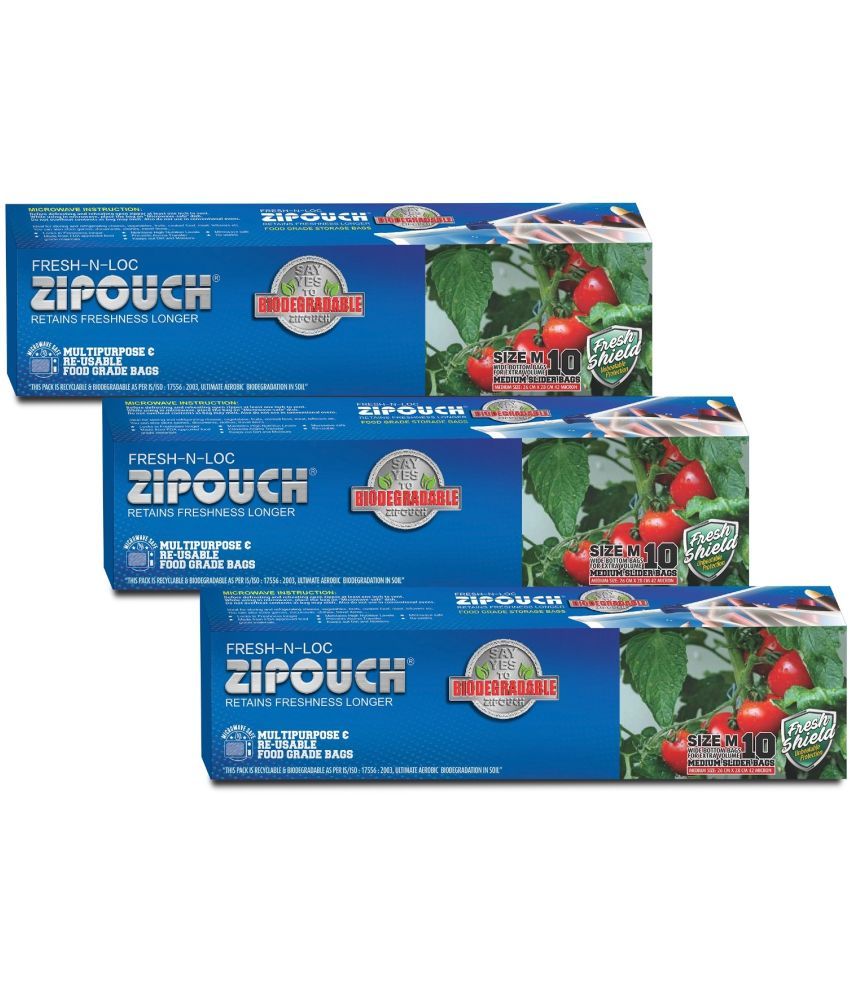     			Zipouch - Fridge Organizers ( Pack of 3 )