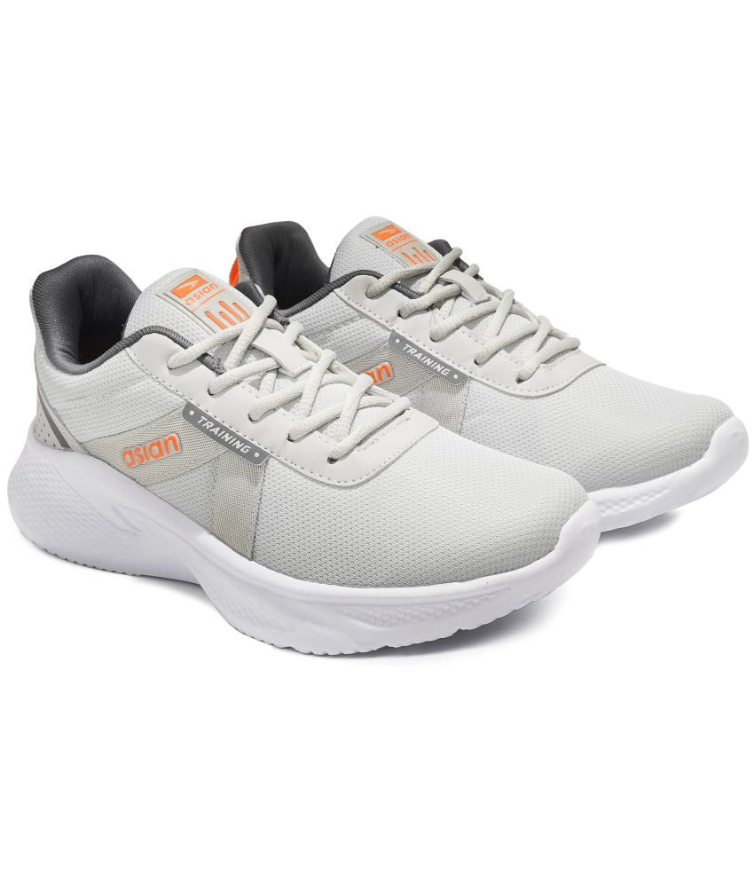     			ASIAN - NEXON-12 Light Grey Men's Sports Running Shoes