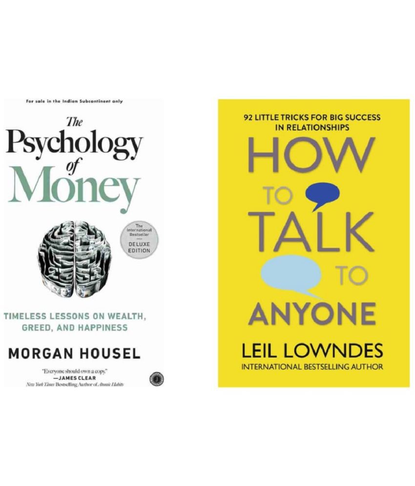     			( Combo Of 2 Pack ) How to Talk to Anyone & The Psychology of Money - Paperback , English , Book - By Leil Lowndes , Morgan Housel