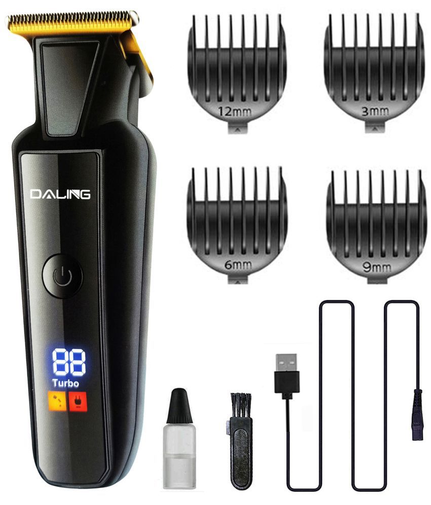     			Daling - LED SCREEN Black Cordless Beard Trimmer With 60 Runtime