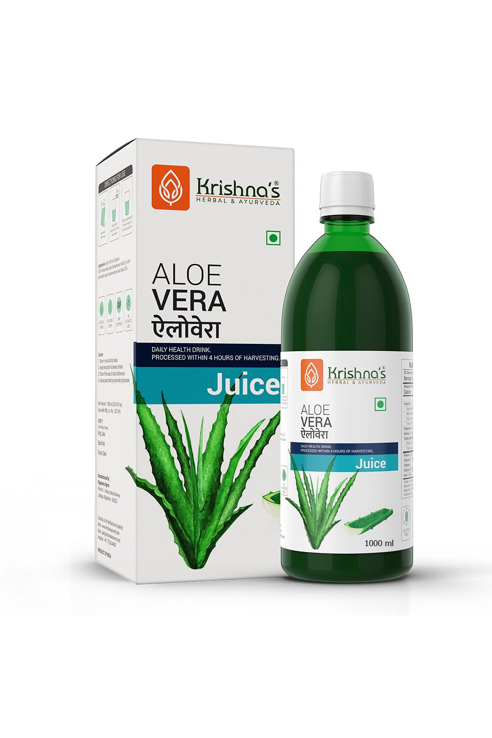     			Krishna's Herbal & Ayurveda Aloe Vera Juice 1000ml