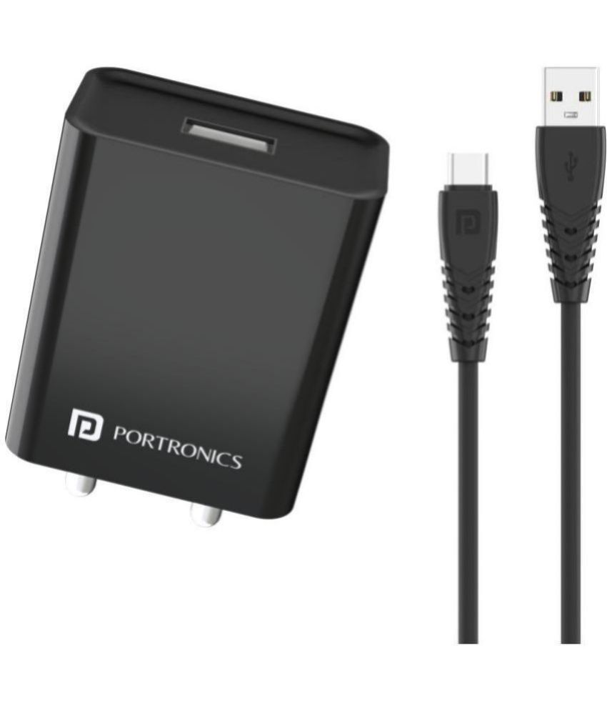     			Portronics - Type C 2.4A Wall Charger
