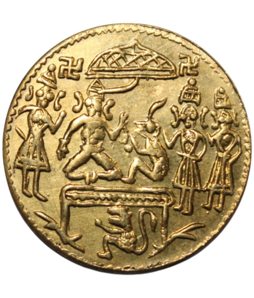     			newWay - Ancient Period Ramdarbar Collectible Goldplated Old and Rare 1 Coin Numismatic Coins
