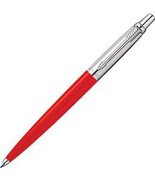 PARKER Jotter Standard Body Chrome Trim Ball Pen (Red)
