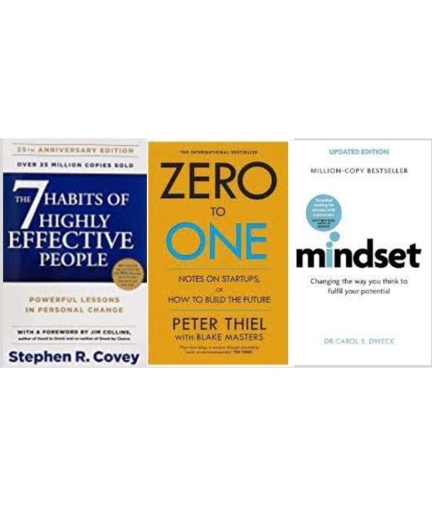     			7 habits of highly effective people + Zero to One + Mindset