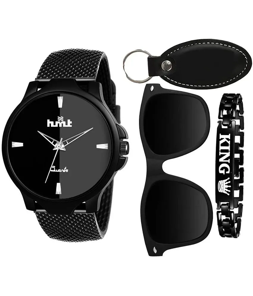 hmnt Black Silicon Analog Men s Watch Buy hmnt Black Silicon