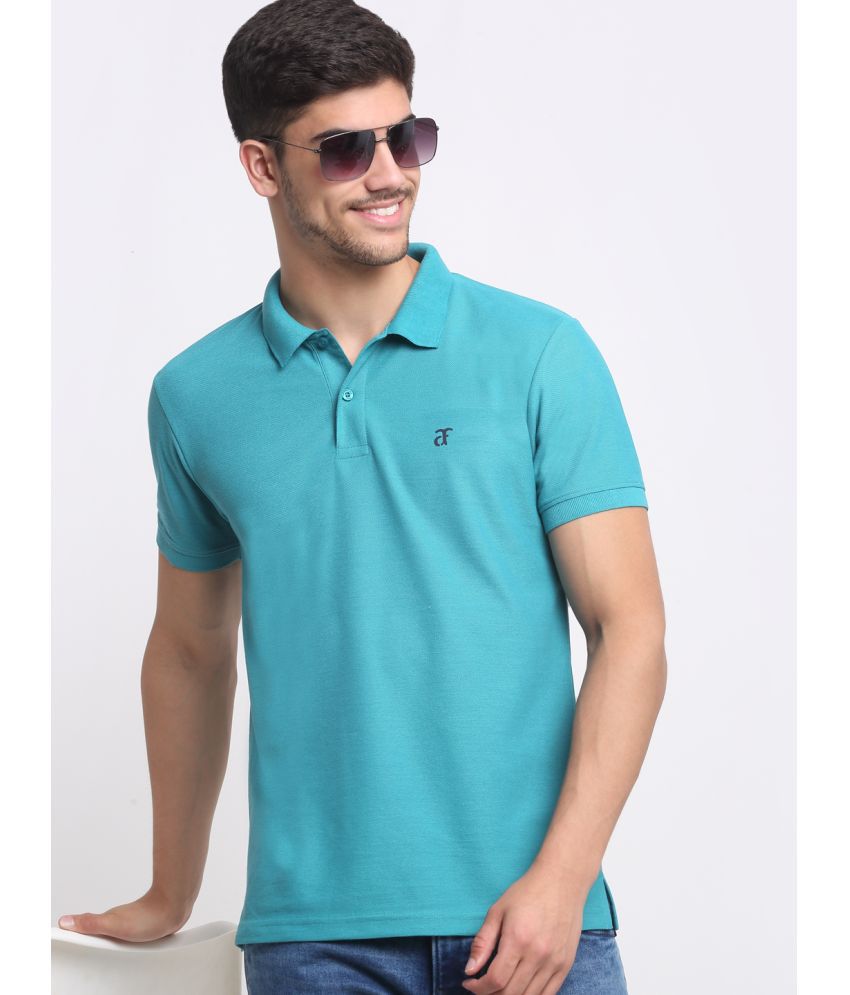     			Affordable AF - Sea Green Cotton Blend Regular Fit Men's Polo T Shirt ( Pack of 1 )