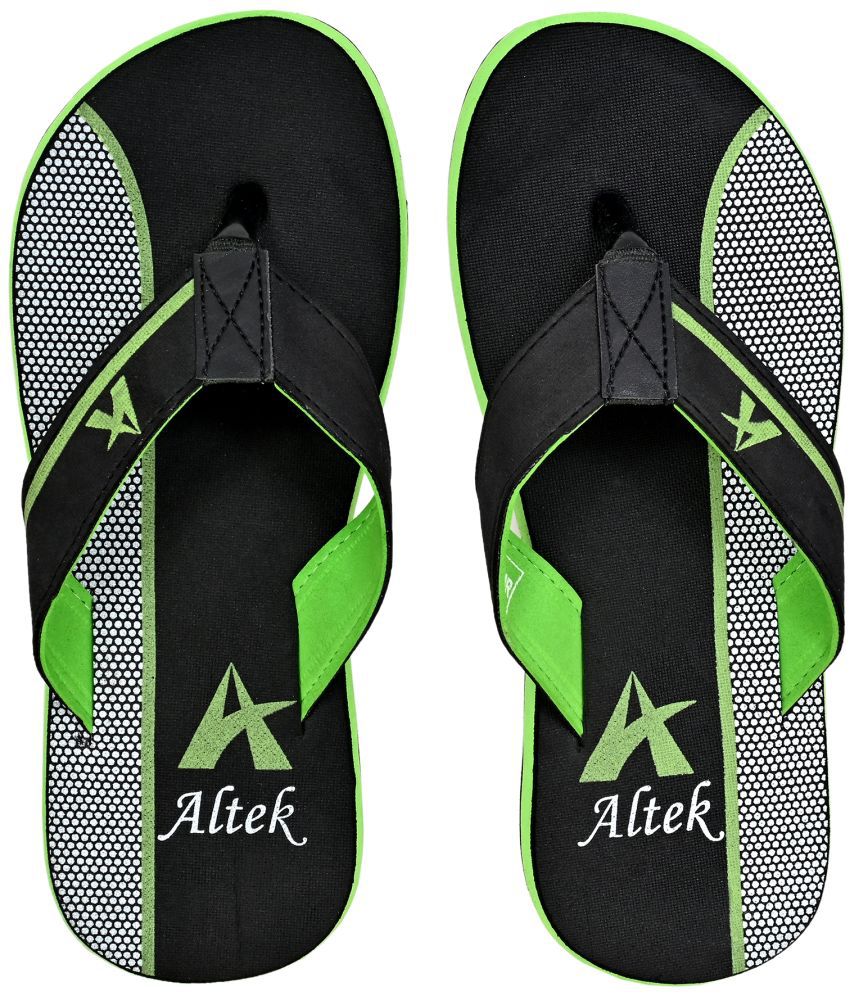     			Altek - Green Men's Thong Flip Flop