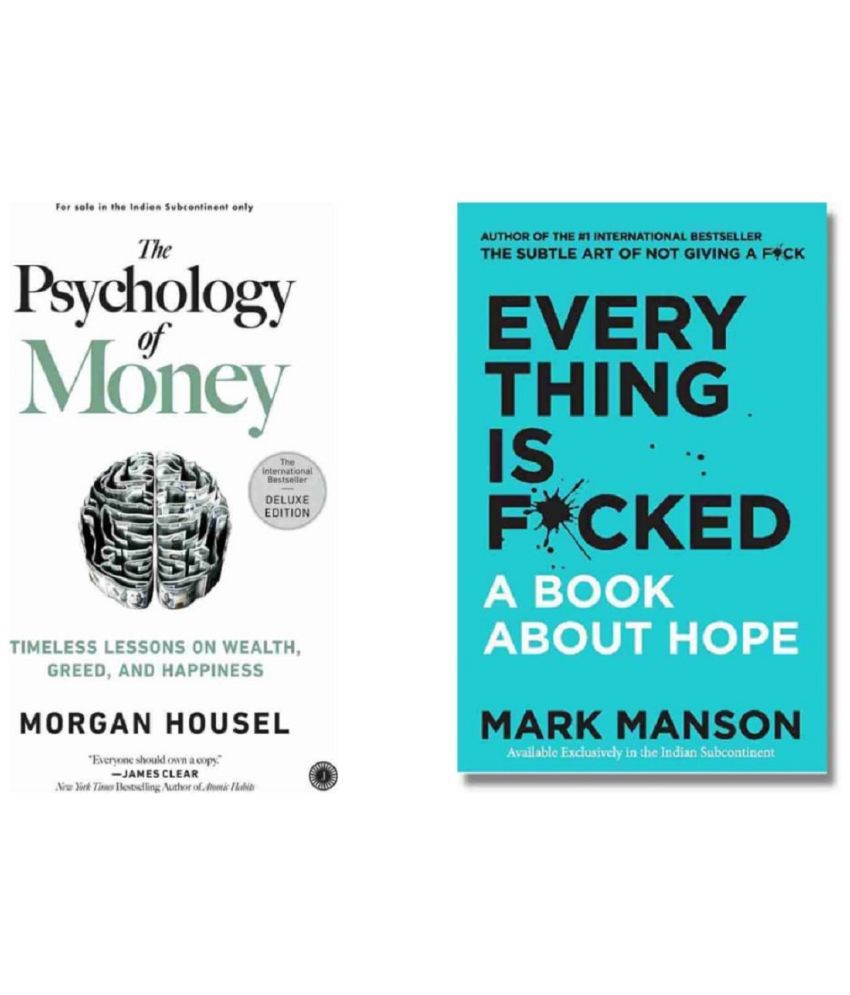     			( Combo Of 2 Pack) The Psychology of Money & Everything Is Fcked - English Edition Book Paperback By ( Morgan Housel & Mark Menson )
