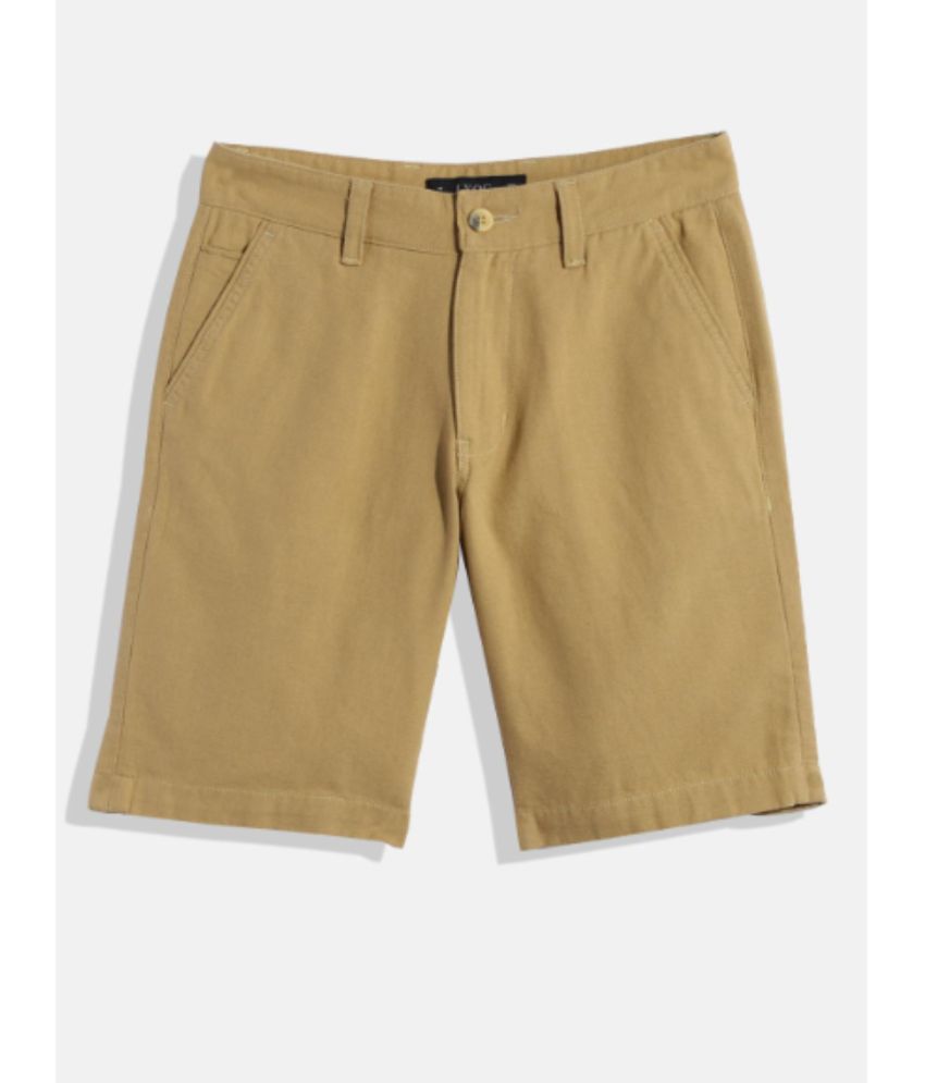     			IVOC - Gold Cotton Boys Shorts ( Pack of 1 )