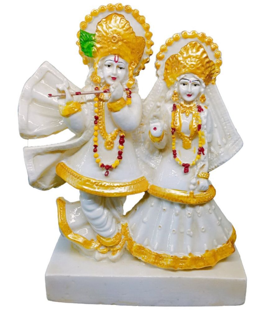     			NINE 11 CRAFT - Polyresin Radha Krishna Idol ( 27.4 cm )