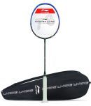 Li-Ning Wind Lite 800 Carbon Fiber Strung Badminton Racket with Full Cover (Grey/Blue)