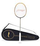 Li-Ning 3D Calibar X Drive Carbon Graphite Strung Badminton Racquet, 82 Grams, 30 Lbs String Tension and Free Full cover(Dark Grey/Gold)