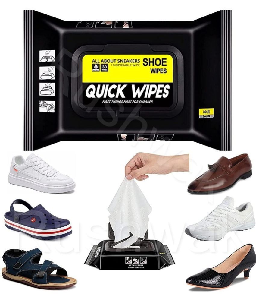     			Gatih Sneaker & Shoe Cleaner Wipes All Purpose Cleaner Wipes 80 Wipes Quick Remove Dirt Stain Cleaner Wipes 80 no.s