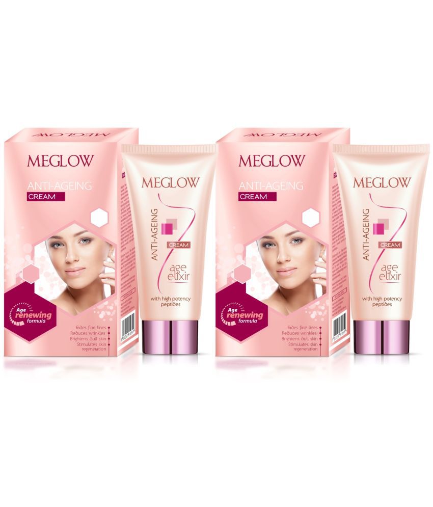     			Meglow Anti-Ageing Cream With High Potency Peptides (2x30g)