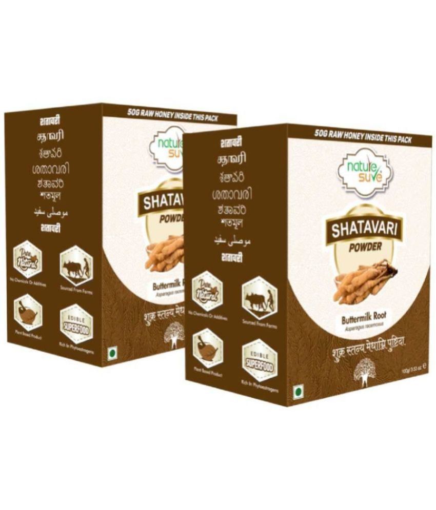     			Nature Sure Shatavari Powder 100g with Raw Honey 50g Powder 2 gm Pack Of 2